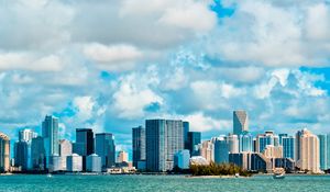 Preview wallpaper miami, usa, america, miami beach, sky, clouds, buildings, flats, florida