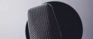Preview wallpaper microphone, amplifier, closeup