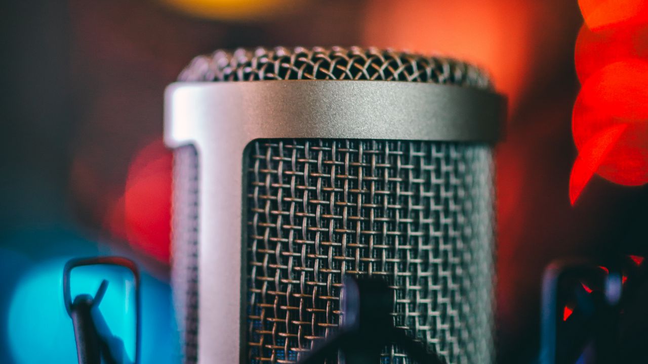 Wallpaper microphone, audio, equipment, studio