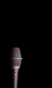 Preview wallpaper microphone, audio, minimalism, dark