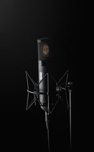 Preview wallpaper microphone, audio, studio, black