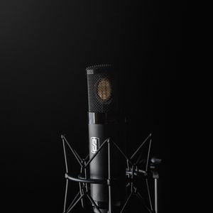 Preview wallpaper microphone, audio, studio, black