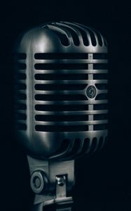 Preview wallpaper microphone, device, dark background