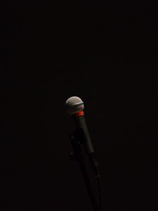 Preview wallpaper microphone, equipment, device, dark background