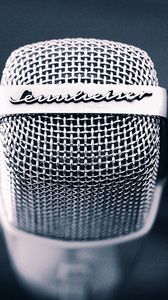 Preview wallpaper microphone, metal, mesh