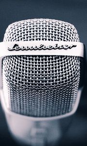 Preview wallpaper microphone, metal, mesh