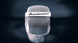 Preview wallpaper microphone, metal, mesh