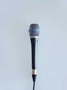 Preview wallpaper microphone, wire, sound, minimalism