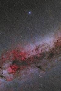 Preview wallpaper milky way, nebula, stars, space, dark