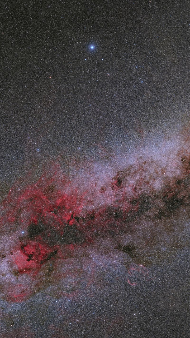 800x1420 Wallpaper milky way, nebula, stars, space, dark