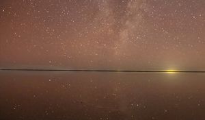 Preview wallpaper milky way, reflection, lake, stars, night