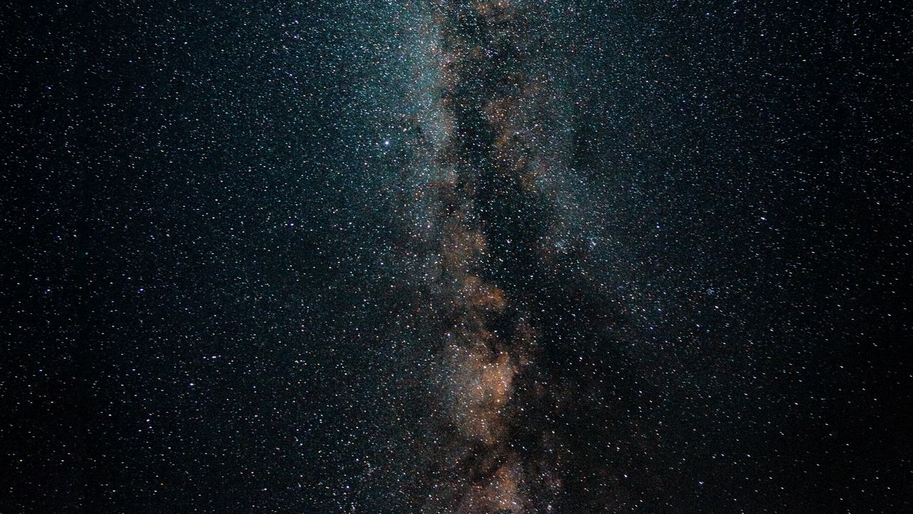 Wallpaper milky way, starry sky, stars, dark, space