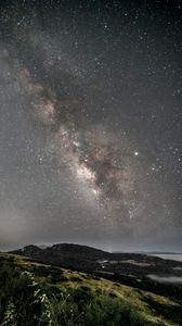 Preview wallpaper milky way, starry sky, stars, night, landscape