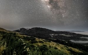 Preview wallpaper milky way, starry sky, stars, night, landscape