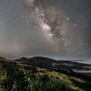 Preview wallpaper milky way, starry sky, stars, night, landscape