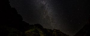 Preview wallpaper milky way, stars, night, landscape, dark