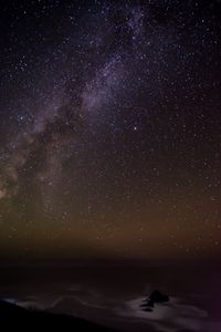 Preview wallpaper milky way, stars, starry sky, night, sea