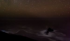 Preview wallpaper milky way, stars, starry sky, night, sea