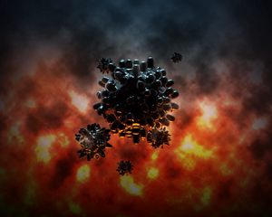 Preview wallpaper mines, explosion, creative, graphic