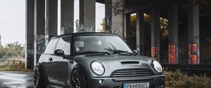 Preview wallpaper mini clubman, car, headlights, front view