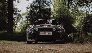 Preview wallpaper mini cooper gp2, mini cooper, car, front view, black