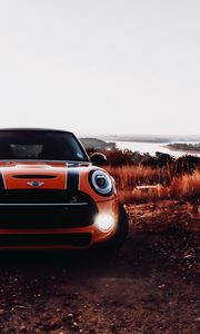 Preview wallpaper mini cooper s, mini cooper, car, headlight, front view