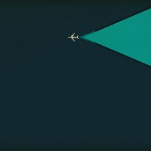 Preview wallpaper minimalism, aircraft, flight
