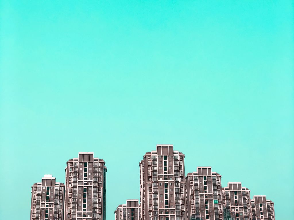 1024x768 Wallpaper minimalism, building, facade