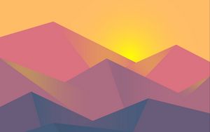 Preview wallpaper minimalism, geometric, landscape