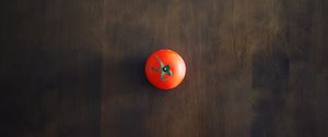 Preview wallpaper minimalism, tomato, red, table, wall, shadow, background