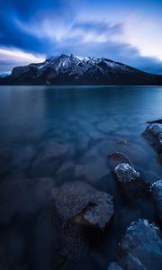 Preview wallpaper minnewanka, lake, canada, mountains