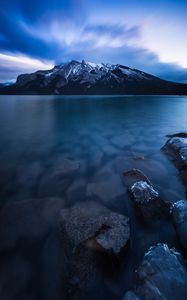 Preview wallpaper minnewanka, lake, canada, mountains