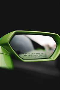 Preview wallpaper mirror, inscription, car, phrase