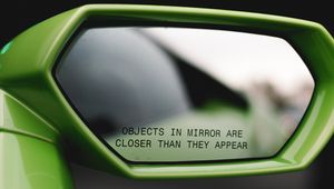 Preview wallpaper mirror, inscription, car, phrase