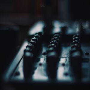 Preview wallpaper mixing console, mixer, dark, dj