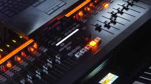 Preview wallpaper mixing console, music, buttons, dj