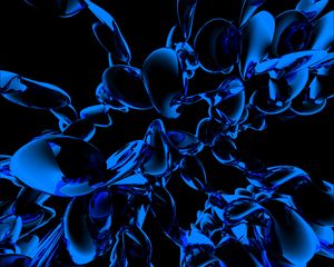 Preview wallpaper molecules, compounds, cells, blue, macro, microscopic