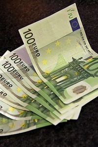 Preview wallpaper money, euro, green, black