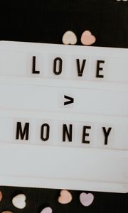 Preview wallpaper money, love, words, phrase
