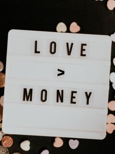 Preview wallpaper money, love, words, phrase