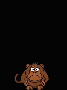 Preview wallpaper monkey, funny, art, vector