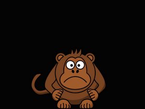 Preview wallpaper monkey, funny, art, vector