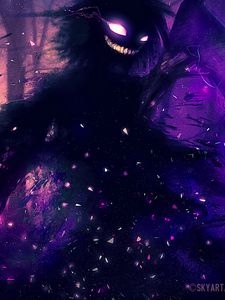 Preview wallpaper monster, art, smile, spooky