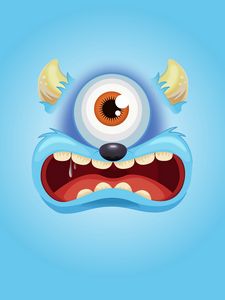 Preview wallpaper monster, cute, art, vector