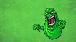 Preview wallpaper monster, mucus, saliva, green