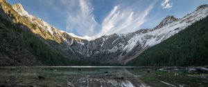 Preview wallpaper montana, united states, glacier national park, mountains, lake