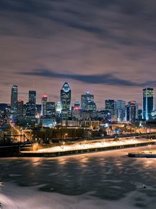 Preview wallpaper montreal, night, city