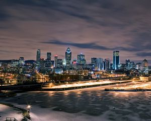 Preview wallpaper montreal, night, city