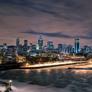 Preview wallpaper montreal, night, city