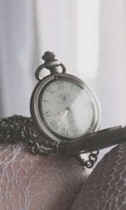 Preview wallpaper mood, watch, clock, time, string, roman numerals, legs, tights